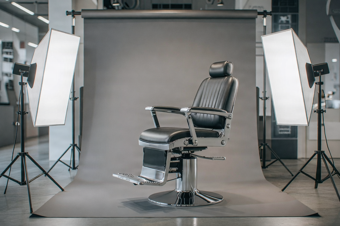 Estudio de fotografía profesional para trabajos de barbería